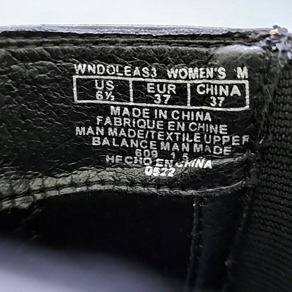 Nine West Women's Doleas Black Faux Leather Platform Slip On Ankle Boots Sz 6.5M - Picture 16 of 16